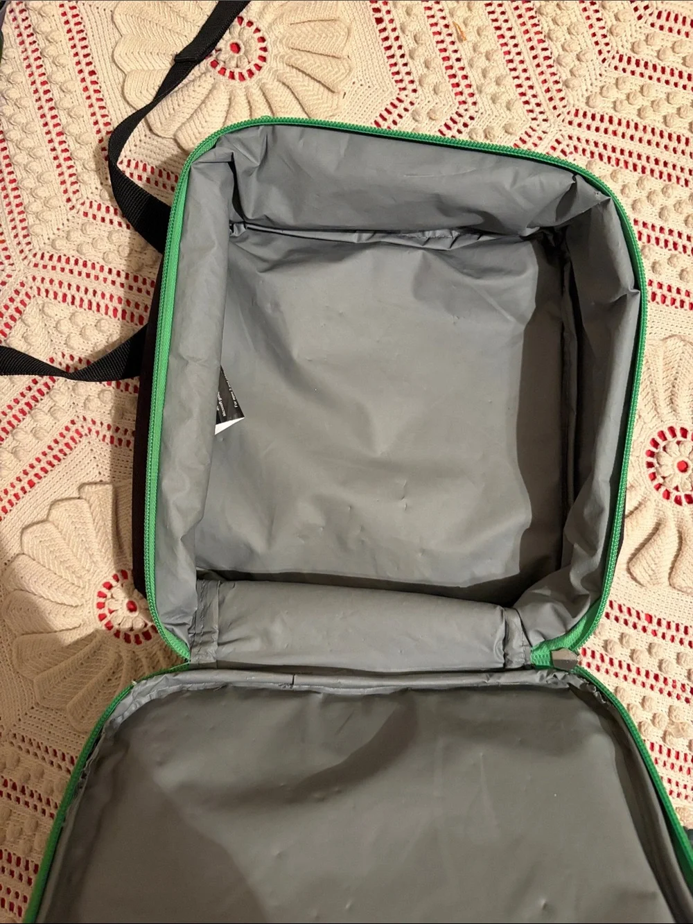 Minecraft Pixel-Print Green Backpack with Lunch Bag